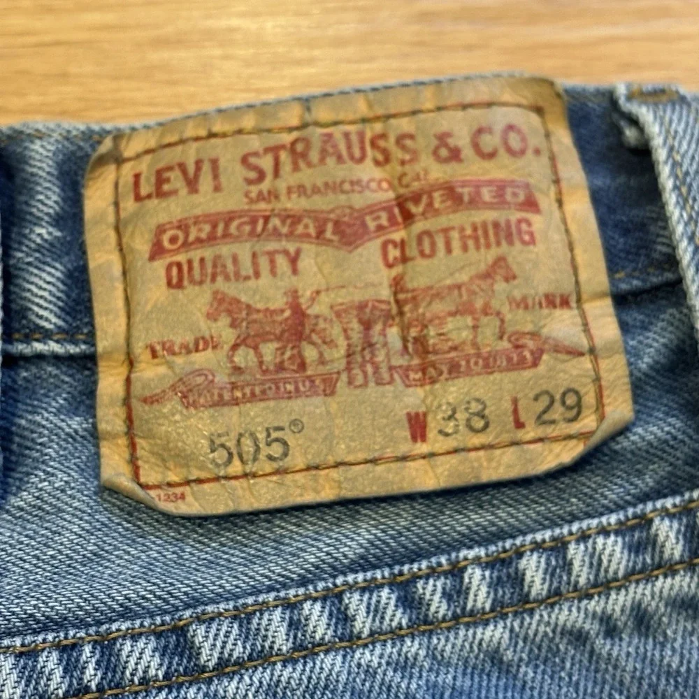 Levis 505 Jeans Mens 38x29